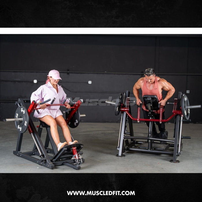 Power Leverage V2 Chest Supported Linear Bearing Row Machine | Muscle D Fitness