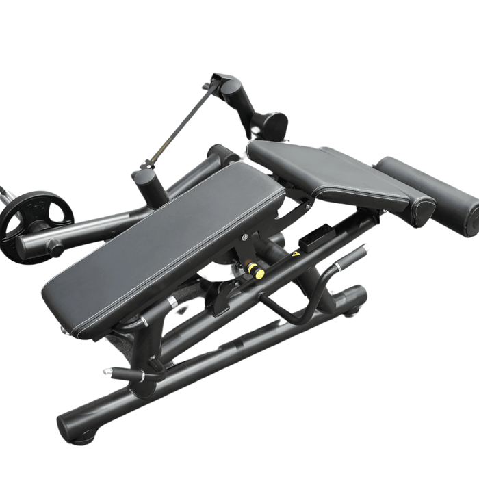 Pro Strength Leg Extension / Prone Leg Curl Combo - Muscle D Fitness - Plate Loaded Quad & Hamstring Machine