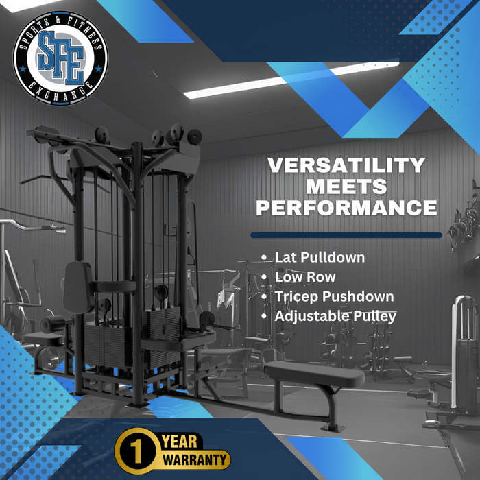 Selectorized 4 Station Jungle Gym Machine — 4x Weight Stacks