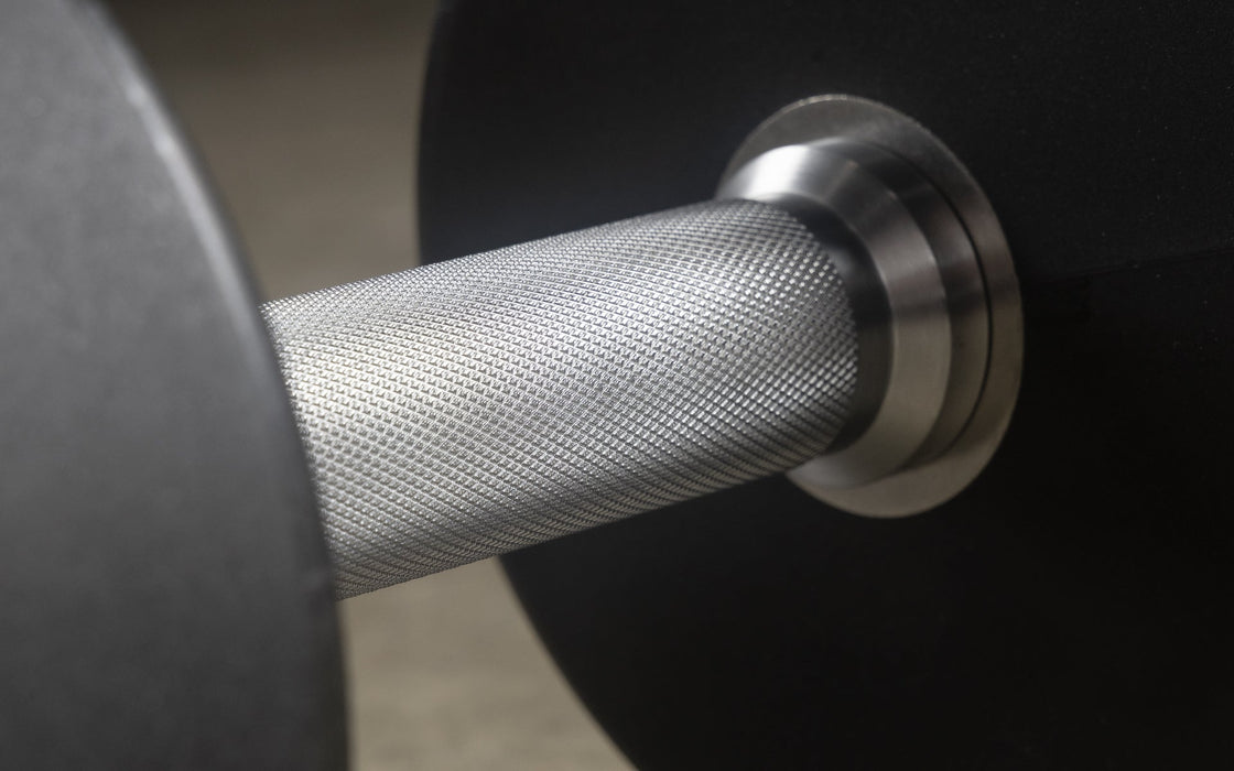 XMARK Round Commercial Urethane Dumbbells — 5-50 lb and 5-75 lb Sets
