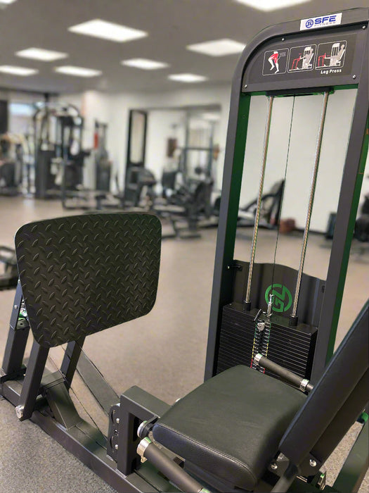 SFE Selectorized Horizontal Leg Press Machine — 250lb Weight Stack