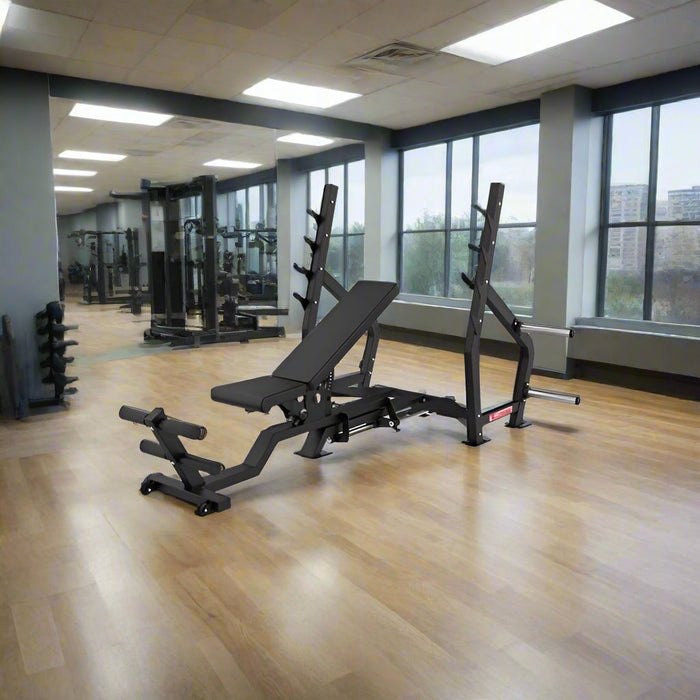 Fully Adjustable Olympic Bench Press — Full Incline & Decline