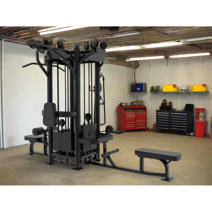 Selectorized 4 Station Jungle Gym Machine — 4x Weight Stacks