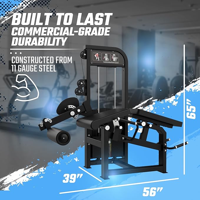 SFE Selectorized Leg Extension & Prone Leg Curl Combo — 250lb Weight Stack