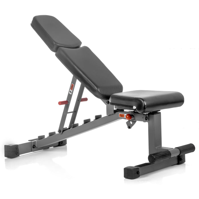 XMARK 5-50 lb Hex Dumbbell Set with Rack and Weight Bench