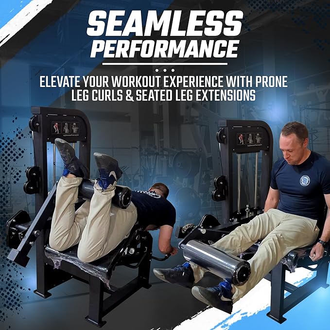 SFE Selectorized Leg Extension & Prone Leg Curl Combo — 250lb Weight Stack