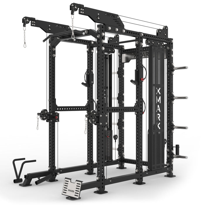 XMARK Commercial Power Rack Cable Machine — 440 lb Total Stack Weight