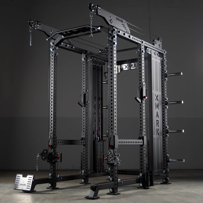 XMARK Commercial Power Rack Cable Machine — 440 lb Total Stack Weight