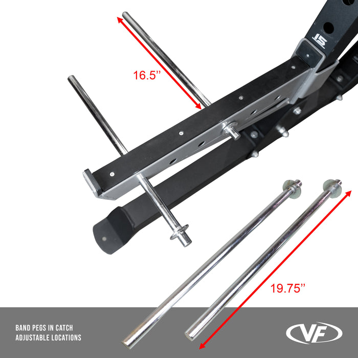Valor Fitness 3x3 Half Rack w/ Multi Grip Pullup Bar and Plate Storage