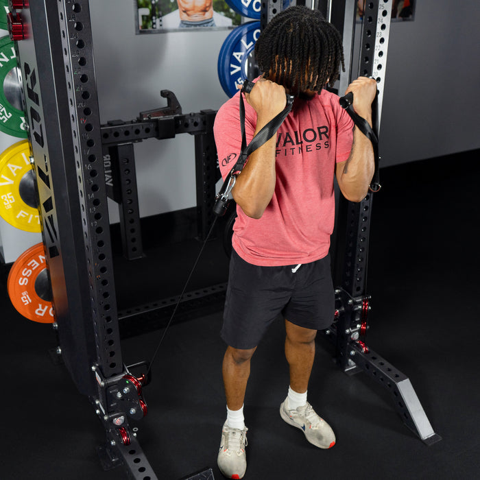 Valor Fitness Deluxe Cable Machine Functional Trainer