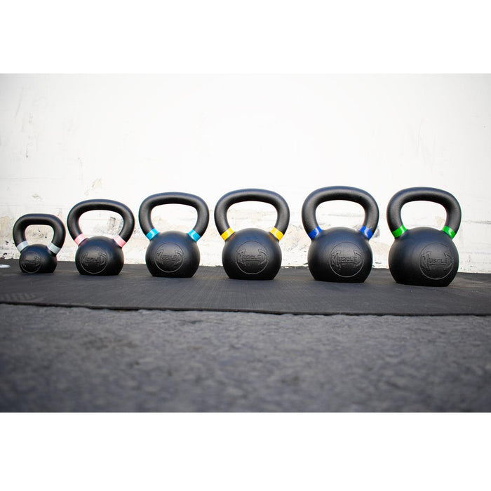 Muscle D Cast Kettlebells - Muscle D Fitness - Quality Handle Design - Heavy Duty Coating