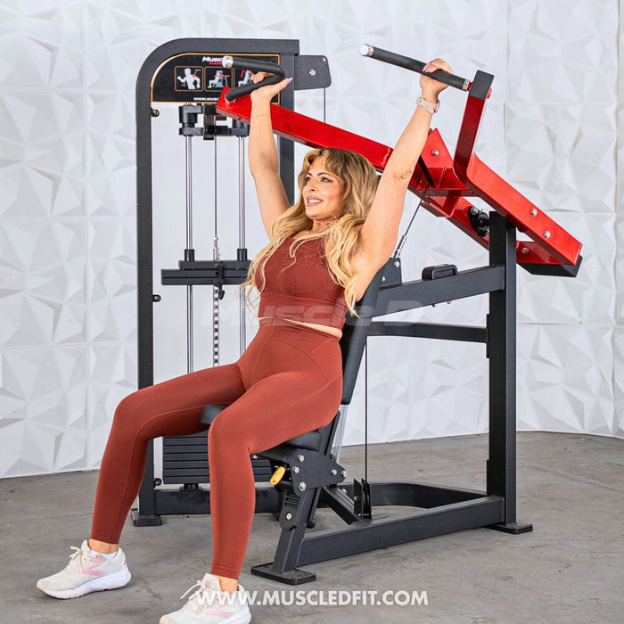 Classic V2 Selectorized Shoulder Press – Commercial Grade by Muscle D Fitness