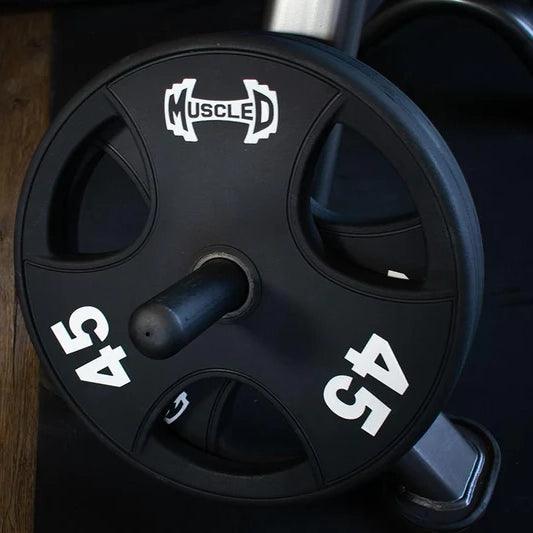 Pro Urethane Coated Olympic Plates - Per Pair / Set - Muscle D Fitness - Olympic Weight Pair