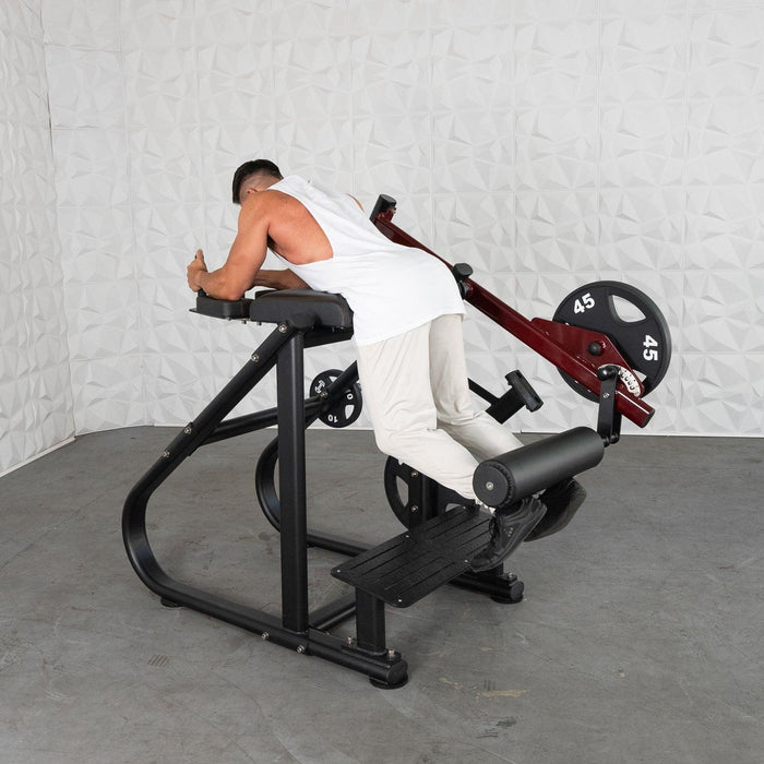 Pro Strength Reverse Hyper - Muscle D Fitness - Adjustable Roller Pad, Plate Loaded