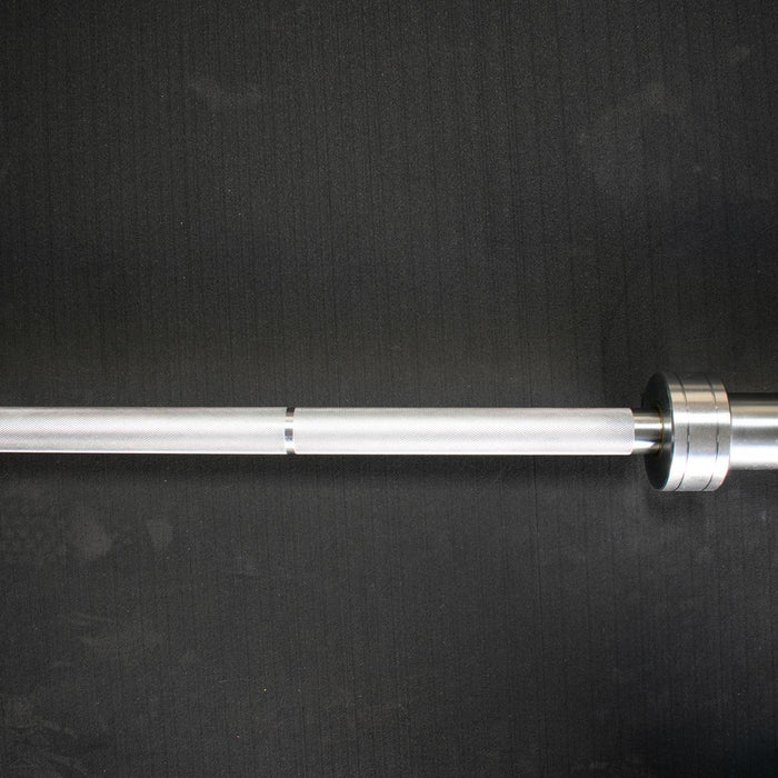 7' Hard Chrome Triple Bearing Olympic Bar - Muscle D Fitness - Precision Performance Grade Knurling