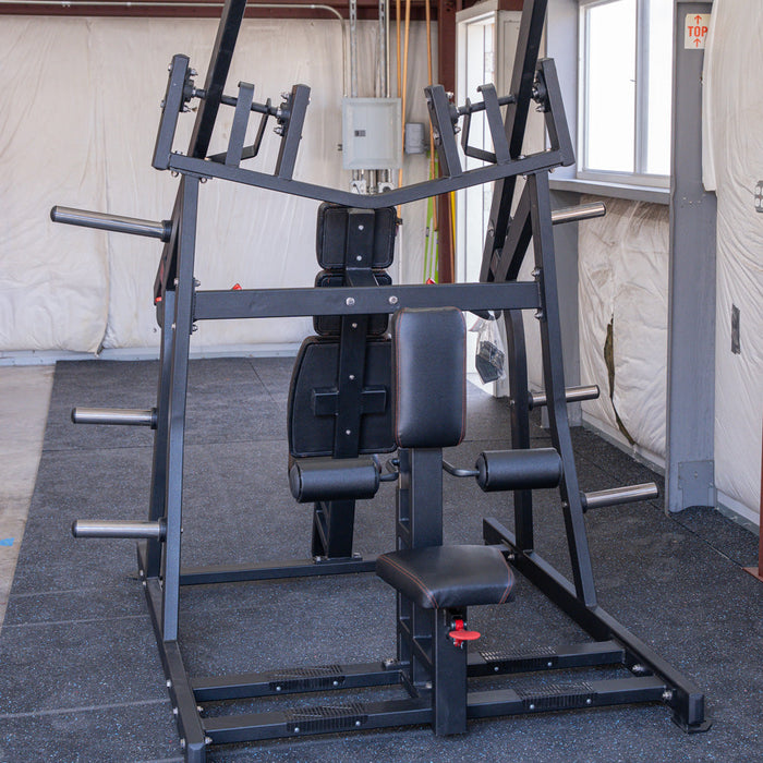 Excel Iso-Lateral Chest/Back Combo - Muscle D Fitness - Plate Loaded - Gas Shock Assisted Seat Adjustment