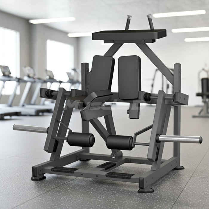 Excel Iso-Lateral Kneeling Leg Curl - Muscle D Fitness - Plate Load Hamstring Curl Machine