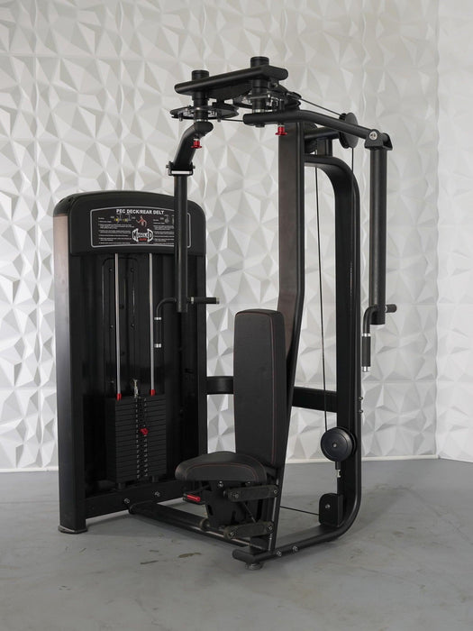Elite Selectorized Pec Deck/Rear Delt - Muscle D Fitness - Commercial - Adjustable Seat - Pin Selectorized  Chest / Back Combo