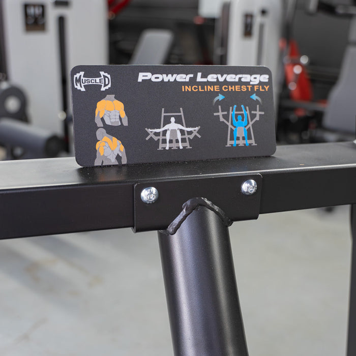 Power Leverage V2 Incline Pec Fly | Iso-Lateral Chest Machine – Muscle D Fitness