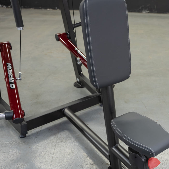 Power Leverage V2 Seated Pec Fly / Rear Delt Combo - Plate Loaded - Weight Storage Included