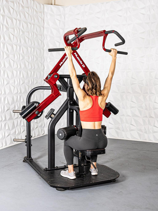 Pro Strength Rotary Lat Pull-Down – Plate Loaded | Muscle D Fitness