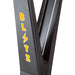 A close-up of the Blitz Ski Trainer by Bells of Steel, a black metal structure with "BLITZ" in bold yellow letters—lightning bolt for the “I”—inspired by ski trainer equipment for intense full-body workouts.