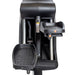 Close-up of the Bells of Steel Blitz Stepper's black foot pedals, labeled "L" and "R," featuring textured grip and sturdy metal bars—perfect for low-impact cardio workouts.