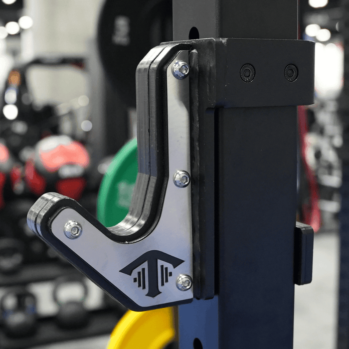 TGrip Commercial 14' Low Profile Wall Mount Rig Complete Weight Set - 3x3 Steel - Functional Multi-Grip Pull-Up - Sandwich Style J-Hooks