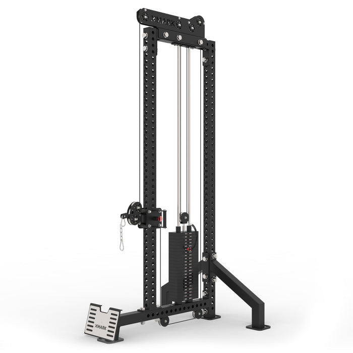 XMARK Commercial Single-Stack Functional Trainer with Low Row & Cable Attachments