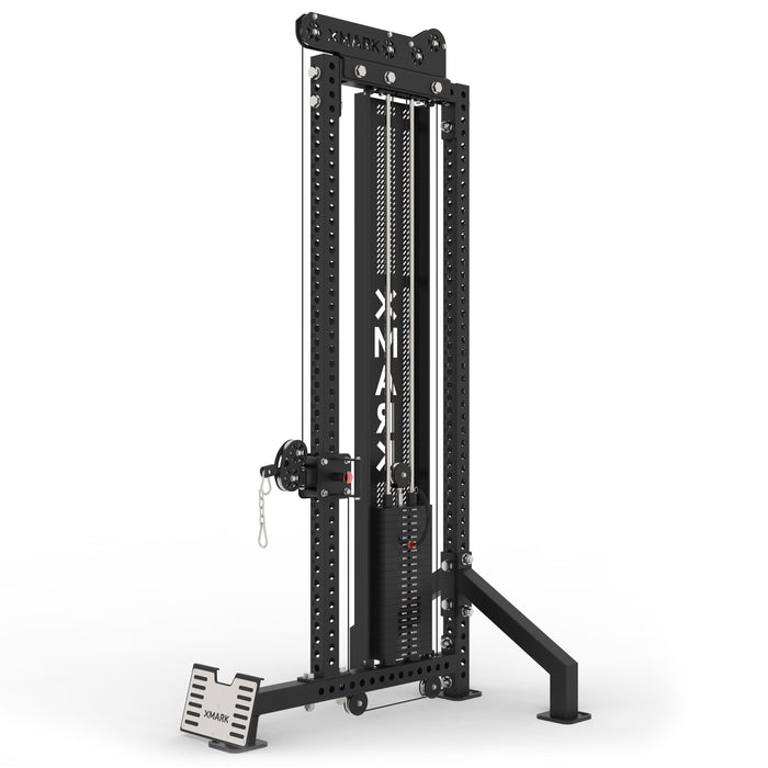 XMARK Commercial Single-Stack Functional Trainer with Low Row & Cable Attachments