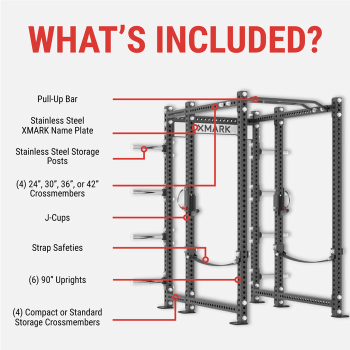 XMARK Viper Power Rack with Storage & Strap Safeties